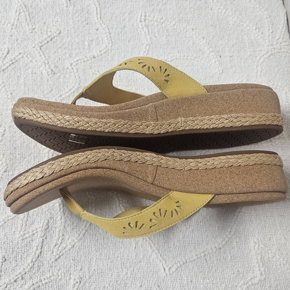 Revitalign Sunshine Yellow Kate Wedge Comfortable Summer Vacation Beach Sandal - Picture 5 of 10